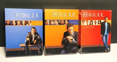 NEW FACTORY SEALED ''HOUSE'' SEASONS 1, 2 & 3 INCLUDES SPECIAL BONUS FEATURES!