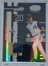 2005 Leaf Certified Luis Gonzalez Game Used Patch Mirror Black 1/1 Diamondbacks