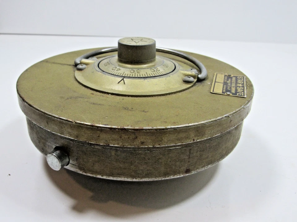 Vintage Star Safe C6 Round Lift out Floor Safe W/ Combo Works - Image 3 of 4