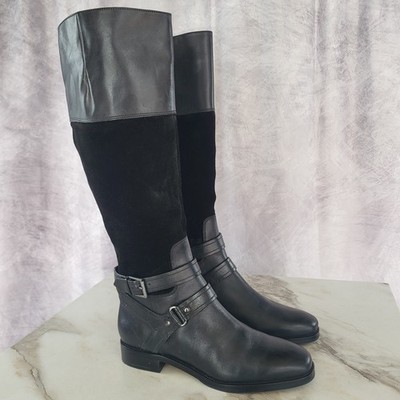 Joan David Size 9 M Dazadarah Knee High Black Tall Boots