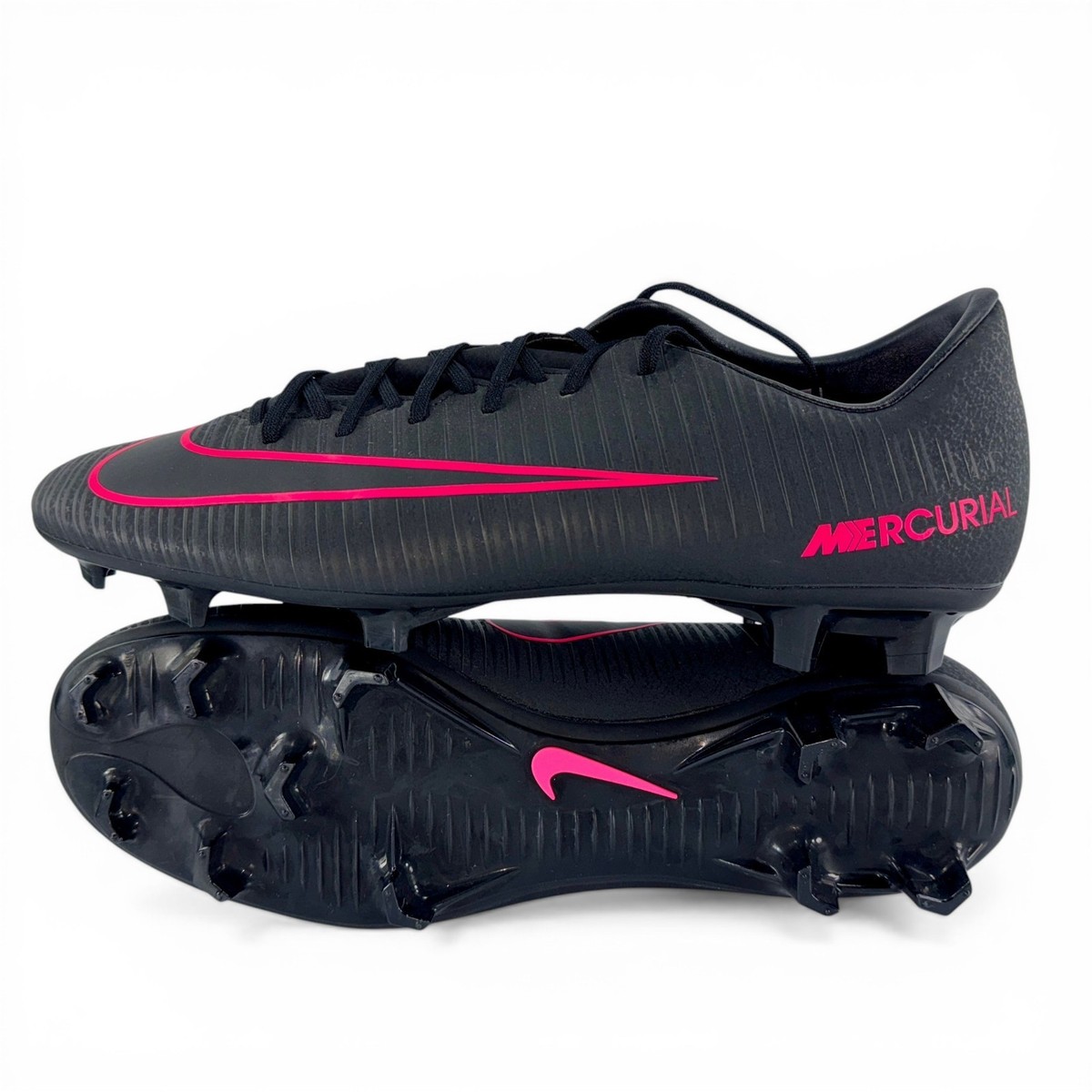 Nike Mercurial Victory VI FG 831964-006 US9 UK8 Black Men's Cleats