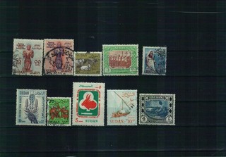 Sudan Briefmarken 1 Steckkarte postfrisch/gestempelt