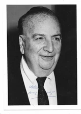 AUTOGRAPHED PHOTO  baruj benacerraf "shalom" JEWISH nobel prize 1980 MEDICINE