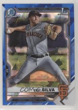 2021 Bowman Chrome Draft Sapphire Edition Eric Silva #BDC-162 0a5t