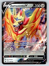Zamazenta V 139/202 Sword & Shield Base Set Ultra Rare Holo