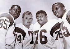 Fearsome Foursome METAL Football Card 🏈 Los Angeles Rams 1963-66 🏈Olsen Grier