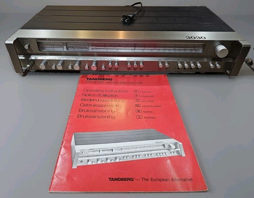TANDBERG TR3030 AM/FM Stereo Receiver - European Hi-Fi - *EUC* Tested Working