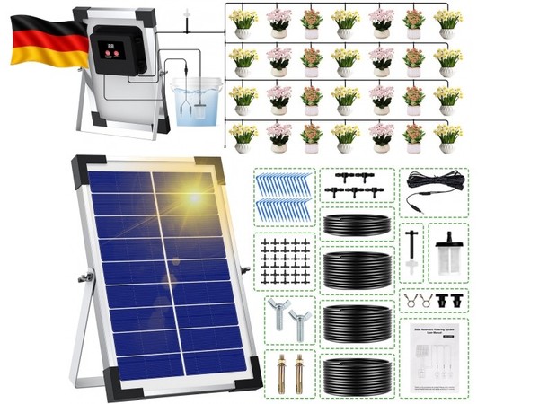 Solar BewäSserungssystem FüR 30 Topfpflanzen, Automatische BewäSserung Garten, 3-image