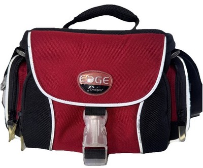 Edge By Lowepro 200 Camera Bag Red/Blk W Strap Padded  DSLR Mirrorless 11 x7 x7 