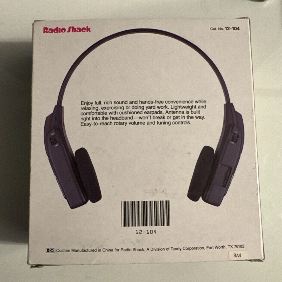 Vintage Realistic Stereo Mate AM/FM Headset Radio Model 12-104 - Image 4 of 4