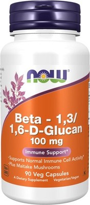 NOW, Beta 1,3/1,6- D-Glucan 100 mg with Maitake Mushrooms, 90 Veg Caps