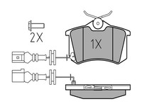 Meyle Bremsbelagsatz, Scheibenbremse Hinterachse U.A. FüR Seat, Skoda, VW