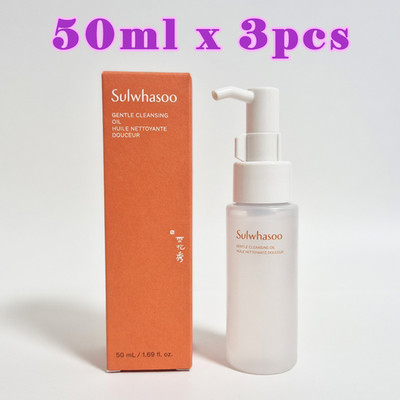 Sulwhasoo Gentle Cleansing Oil 50ml x 3 Deep Pore Care Korean K-Beauty Cleanser