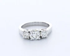 1.7ct Lab-Created Diamond E/VVS2 Round 14K White Gold Classic Engagement Ring