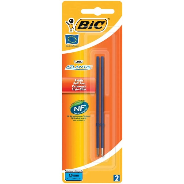 Bic Kugelschreiber-Minen Atlantis Classic, Blau, F 3 Bis 80 Stk Spare Bis 70%-image