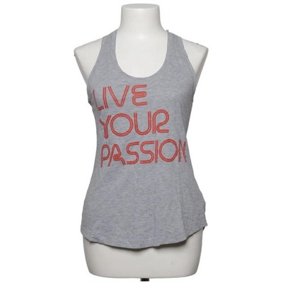 Fabletics, Tank­top, Größe: S, Grau/Rot, Baumwolle/Viskose, Print, Damen #vP1