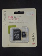 Kingston 4GB MicroSDHC Card Class 4 w/ Adapter, MPN TMOA62229
