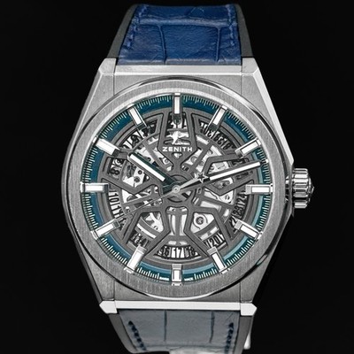 Zenith Defy Titanium Skeleton Blue, Boxes, Hang tag, Cloth, Booklet,