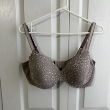 Warner s No Side Effects Floral Tshirt Bra Adjustable Strap Women s Size 38D