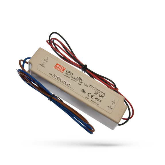LPV LED POWER SUPPLY 100W 4.2A 90-264V AC/ 24V DC IP67 LPV-100-24