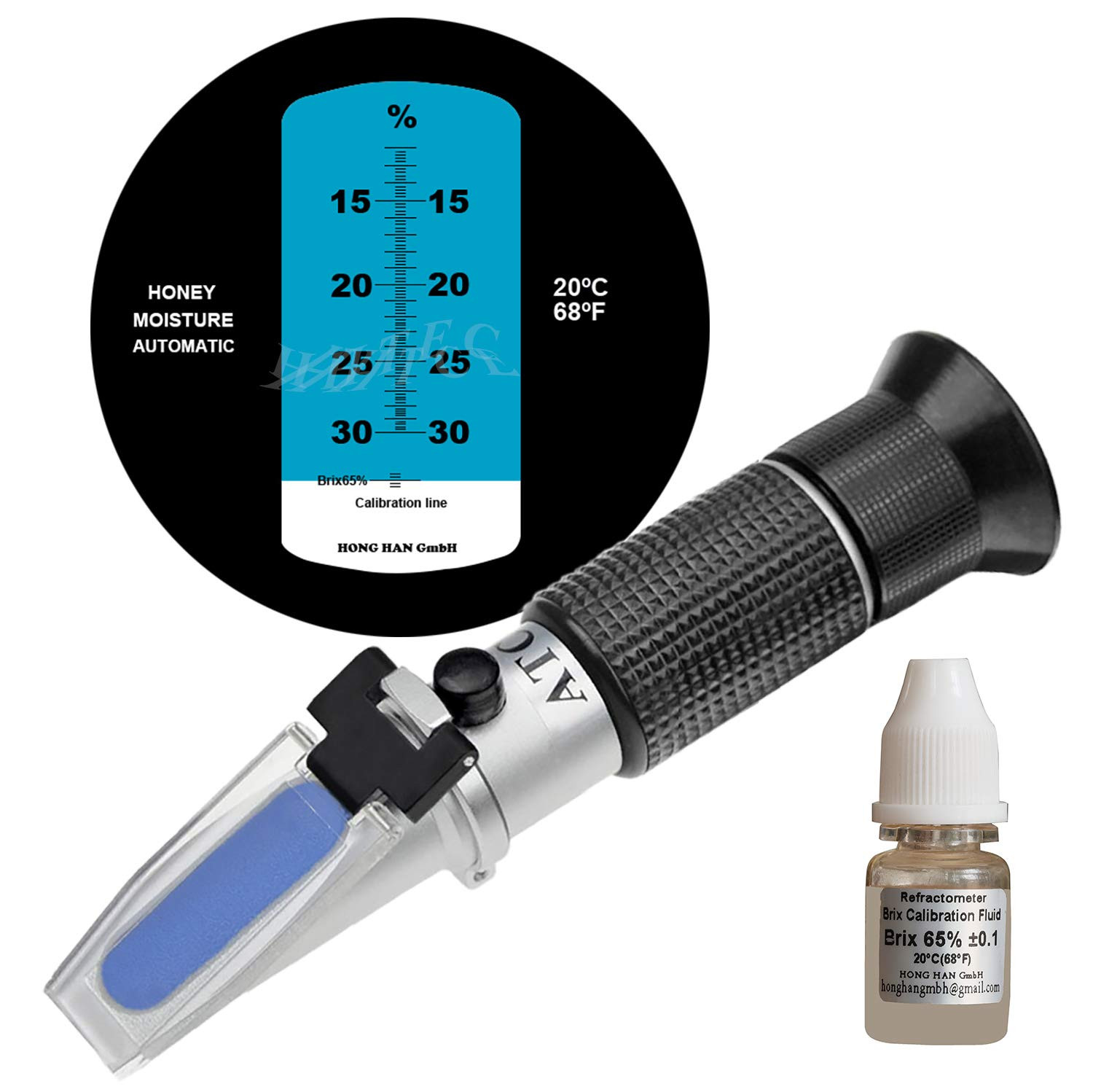 Honey Refractometer Moisture 12 to 30%，Designed for the Inspection of Moisture C