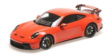 Minichamps 1/18 PORSCHE 911 (992) GT3 ORANGE WITH BLACK WHEELS 2021