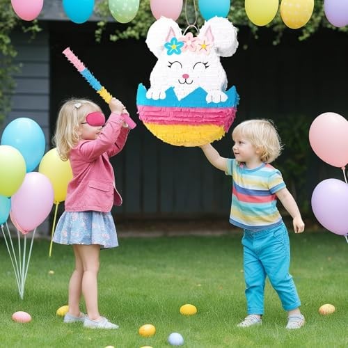Easter Bunny Piñata for Kids - Piñata Spring Piñata with Easter Rabbit - Bild 8 von 8