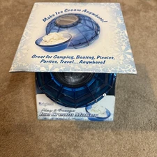 Play & Freeze Original Ice Cream Ball, Make Ice Cream Anywhere Blue - NEW