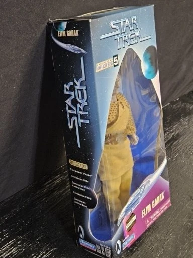 Figura de acción de colección Star Trek Elim Garak 1998 Playmates nueva en caja Deep Space Nine Foto 2 de 4