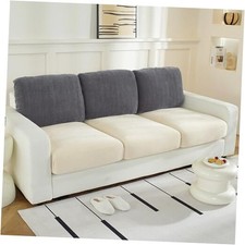 Large Backrest Cushion Covers Super Stretch Back 3 BackrestCushion Dark Grey