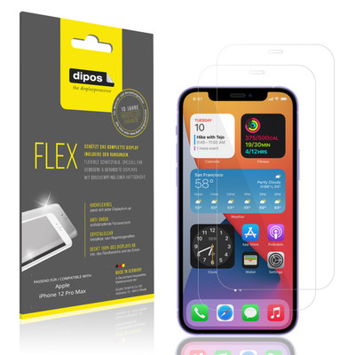 2x 3D Full Cover Schutzfolie für Apple iPhone 12 Pro Max Panzerfolie Anti-Shock