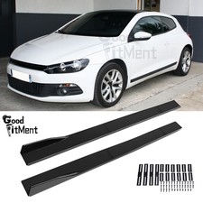 78,7'' Seitenschweller Sideskirts Erweiterung Glänzend Schwarz Für VW Scirocco