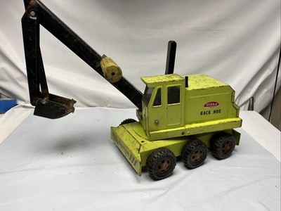 1970s  Tonka #2730 Green 6 Wheel Back Hoe