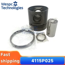 4115P025 Piston Pin & Ring Kit Fits Perkins Diesel Engine Replacement Component