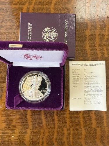 SILVER 1989 PROOF EAGLE