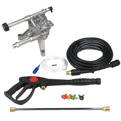 #ad #ad 2400 psi 7 8quot; Shaft Rear Facing Vertical Pressure Washer Pump amp; Spray Kit $174.99