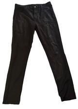 Joe’s Jeans Shiny Skinny Pants Women Size 31 Black Stretch Used Great Condition