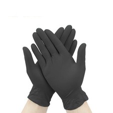 NITRILE Disposable Gloves Powder Latex Free Blue Black Medical Food Grade 100