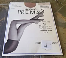 Size Average Vintage Sears Nice Touch Promise Reinforced Toe Panty Hose