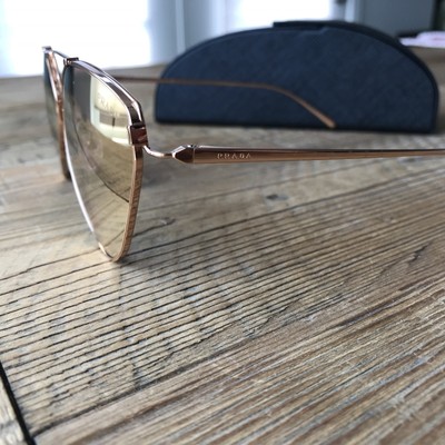 PRADA 62mm Gradient Aviator Sunglasses NWT NWB PRADA 62mm Gradient Aviator Sunglasses New | eBay main image 4
