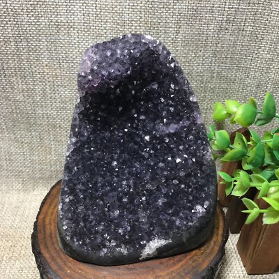 720g Natural Amethyst Cluster Geodes Cut Base Quartz Crystal Healing 52