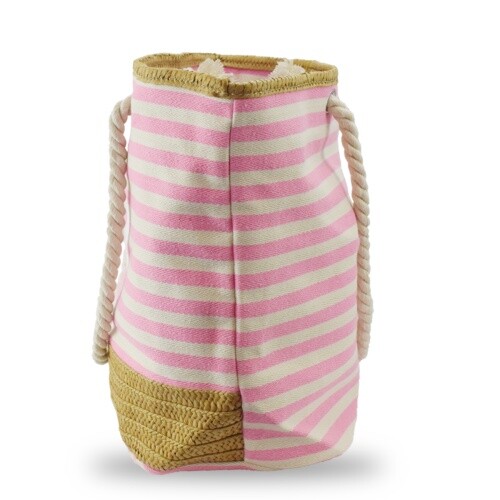 Bolso de playa shopper grande a rayas con estampado de ancla adorno de rafia marítimo nuevo - Imagen 28 de 46