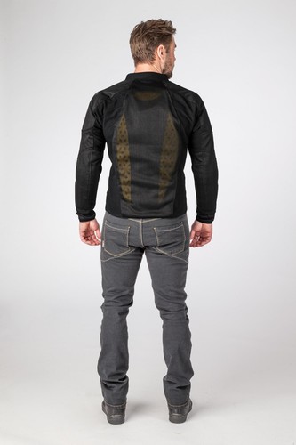 Halvarssons Edane Summer Mesh Motorcycle Jacket - Black - Picture 3 of 3