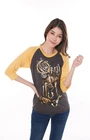 Opeth Ghost Reveries Metal Rock Band Tour Raglan Womens T-Shirt Jersey Small