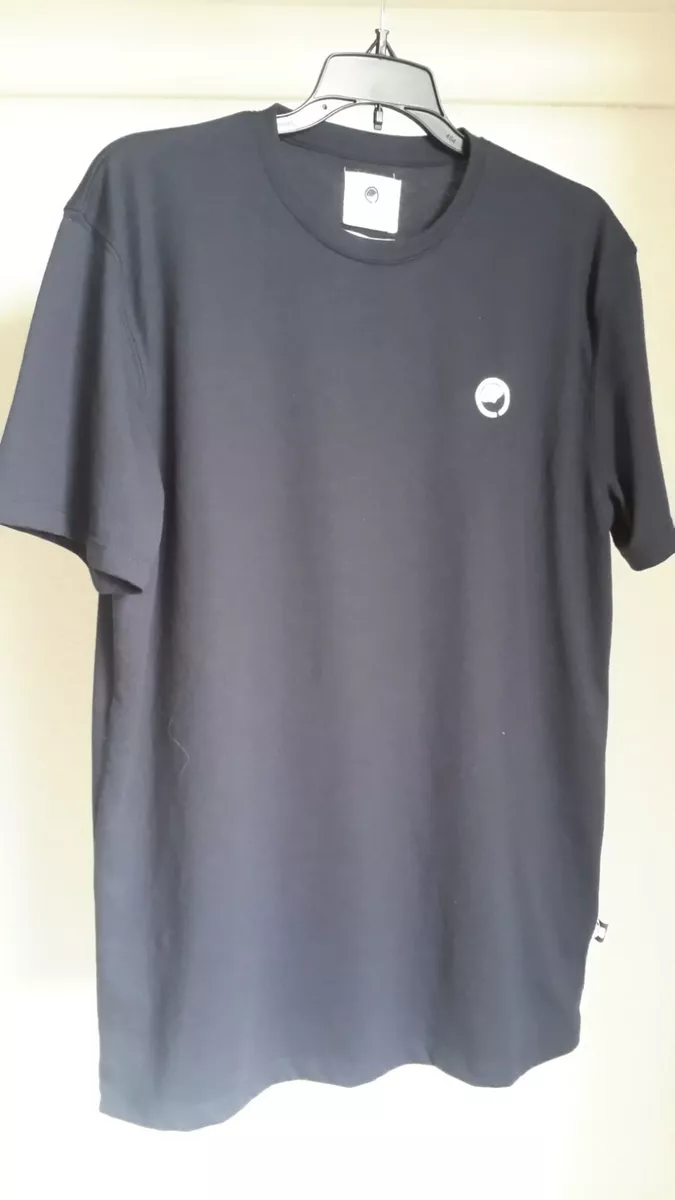 Ocean Laundry Organic Cotton Recycled Plastic T-shirt Mens Size L Navy Blue  EUC