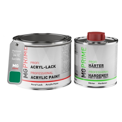 Pantone 341C Green Vernice acrilica lucida 0,75 litri in barattolo ...