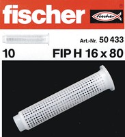 Fischer Injection AnkerhüLsen Fip H 16 X 80 / 10 StüCk SiebhüLsen DüBel