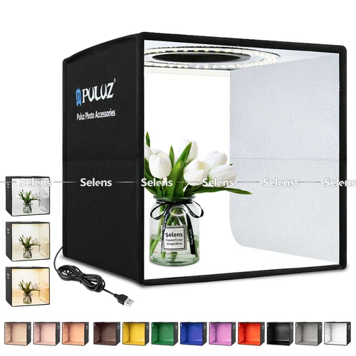 40x 40cm Portable LED Light Tent Box Cube Photo Studio Photography 16" Dimmable