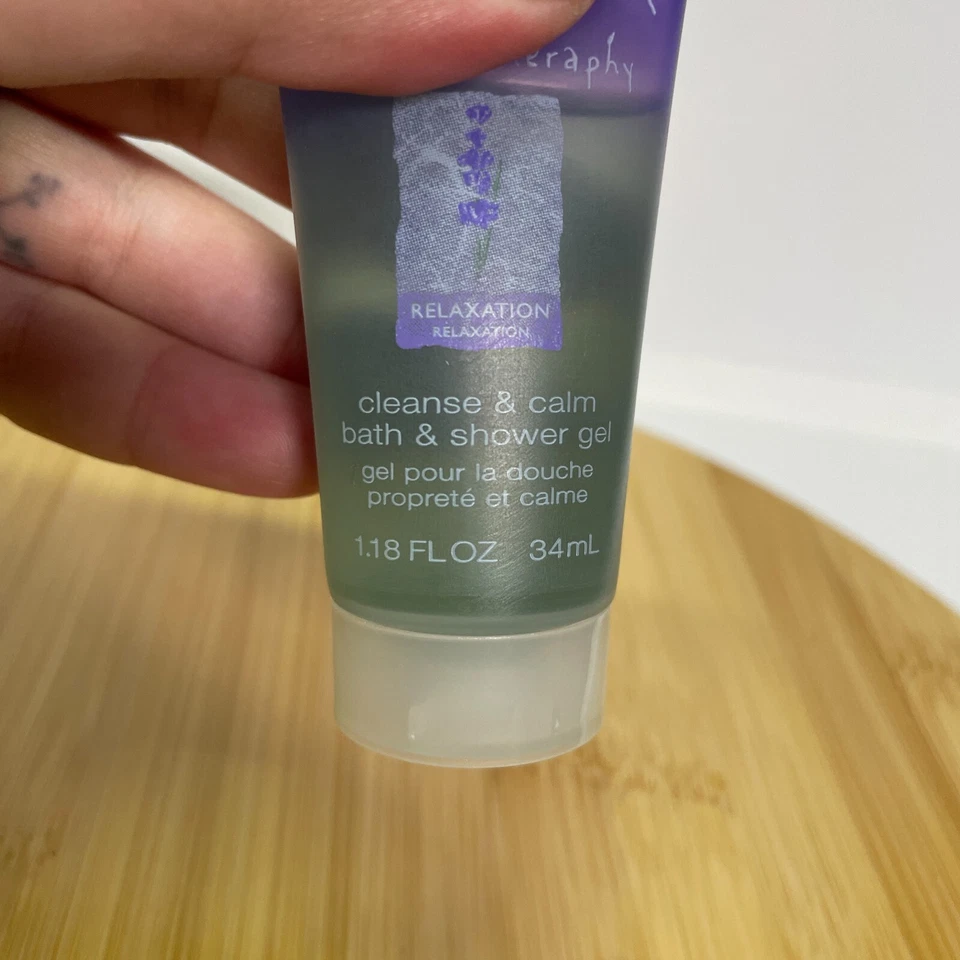 Gel de ducha de baño The Healing Garden lavanda relajación lavanda 1,18 oz Foto 2 de 3