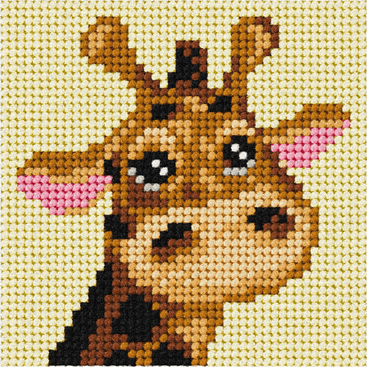 Orchidea Needlepoint Kit: My First Embroidery: Mini: Giraffe - Image 2